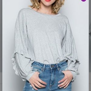 Womens Flare/Frill Designed Top